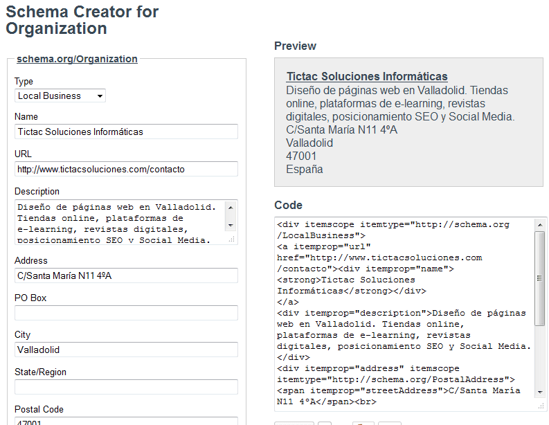 Schema Creator