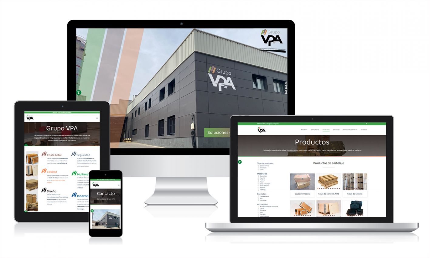 Diseño web Grupo VPA Diseño web corporativo Grupo VPA