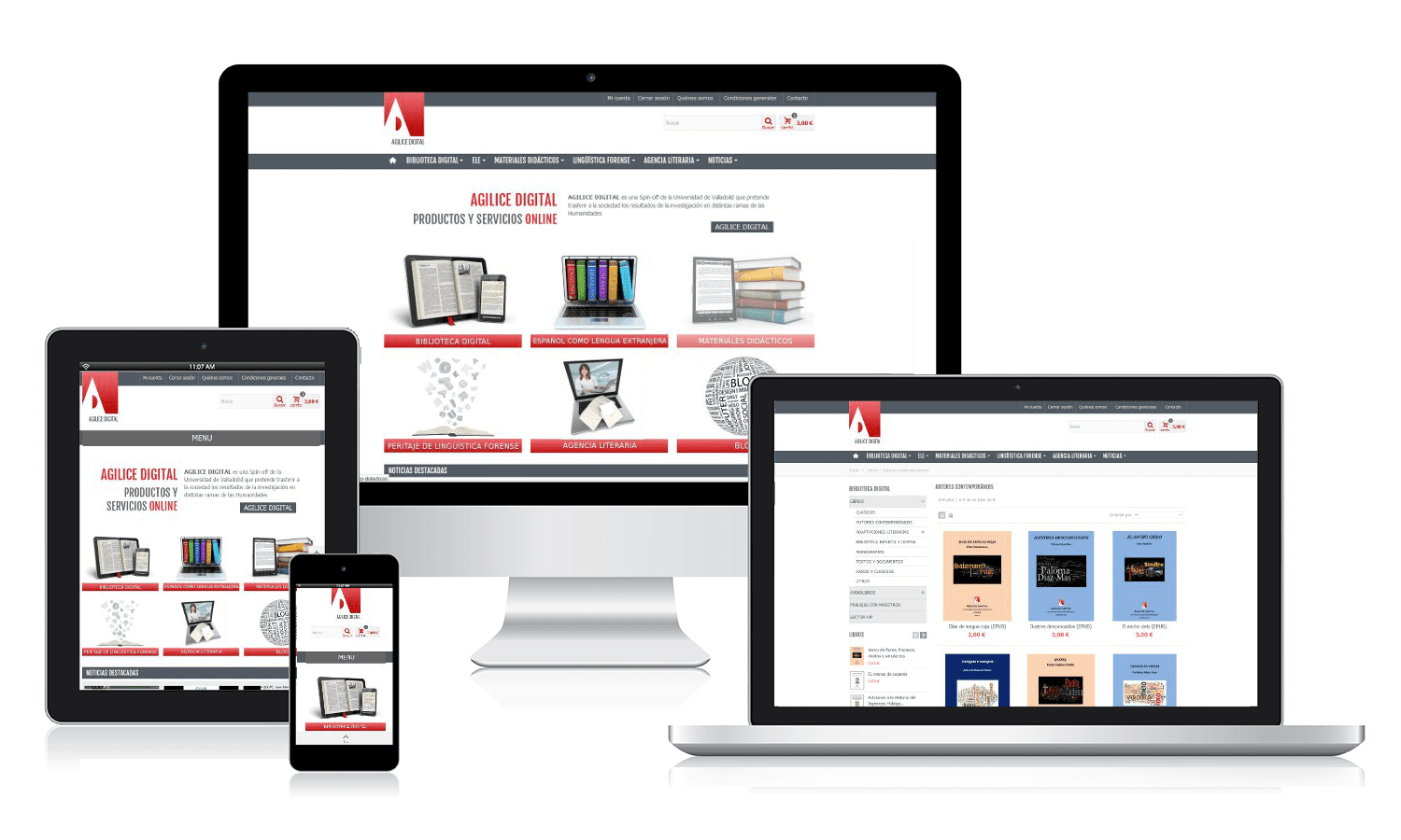 Diseño web para Agilice Digital Desarrollo wen en WordPrees para un centro psicológico