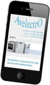 Diseño web responsive Avelectro Diseño web responsive para Avelectro