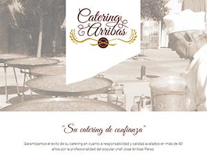 Diseño web para catering arribas