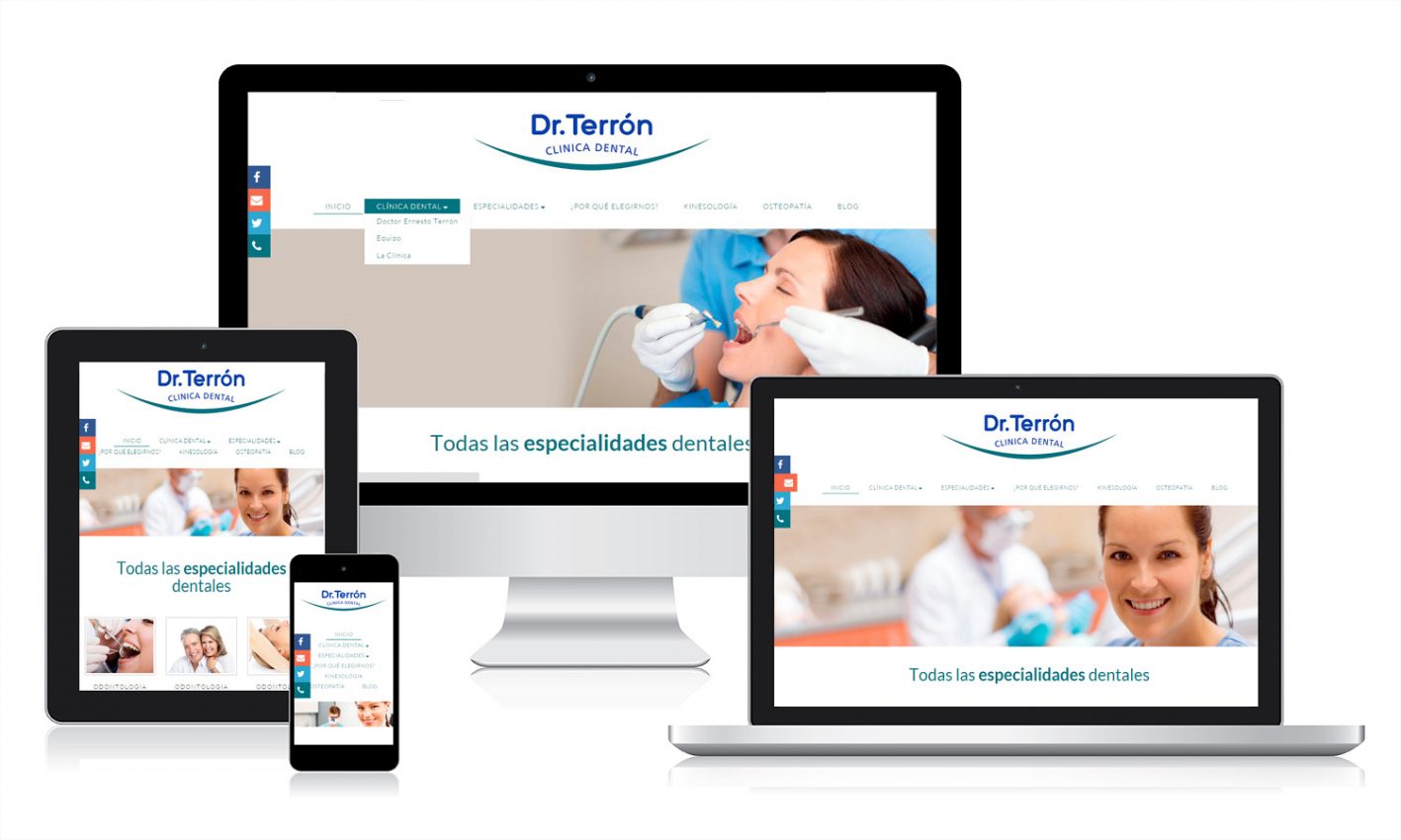 Diseño página web para Dr. Terrón Clínica Dental Desarrollo página web para Dr. Terrón Clínica Dental
