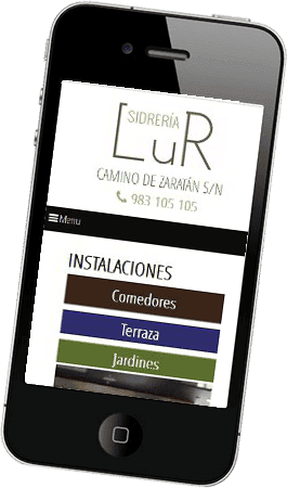 Diseño web responsive Sidrería Lur Desarrollo página web para Sidería Lur