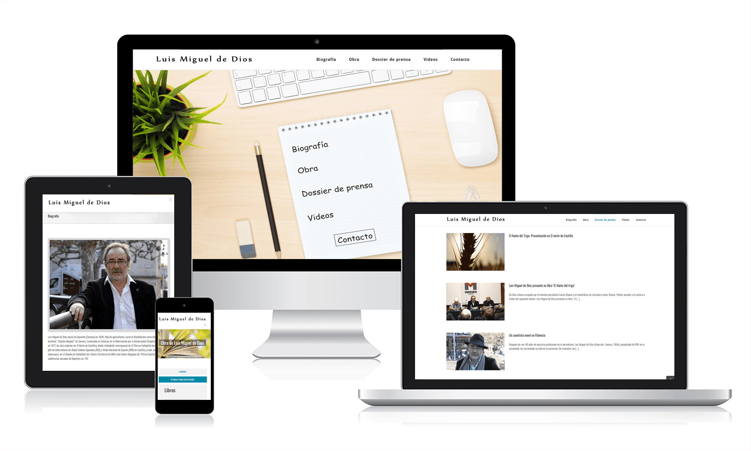 Diseño web para Luis Miguel de Dios Desarrollo wen en WordPrees para un centro psicológico