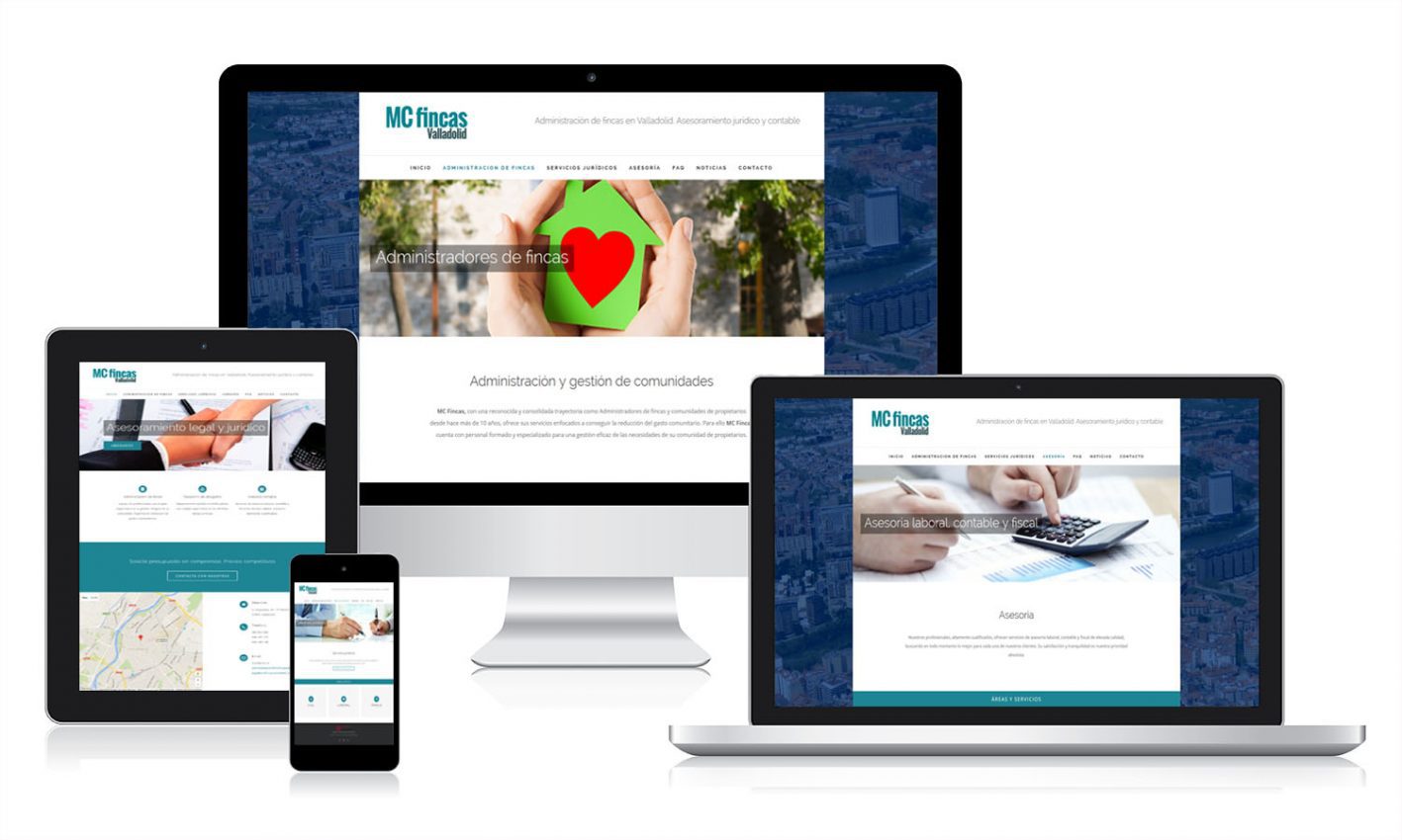 Diseño web para MCfincas Desarrollo wen en WordPrees para un centro psicológico