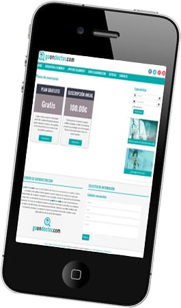 Desarrollo plataforma online Go on Doctor Diseño web responsive Go on Doctor