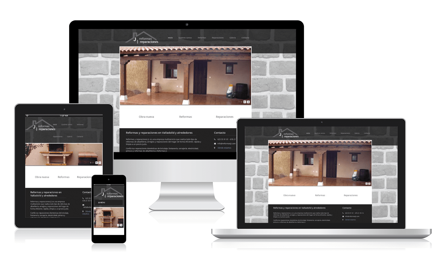 Diseño web para Reformas JI Desarrollo web para Reformas JI