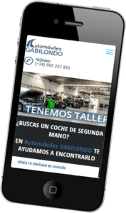 Diseño web para Automóviles Gabilondo Desarrollo web para Automóviles Gabilondo