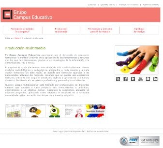 Desarrollo web para el Campus Educativo de cyl Diseño web para el Campus Educativo de cyl