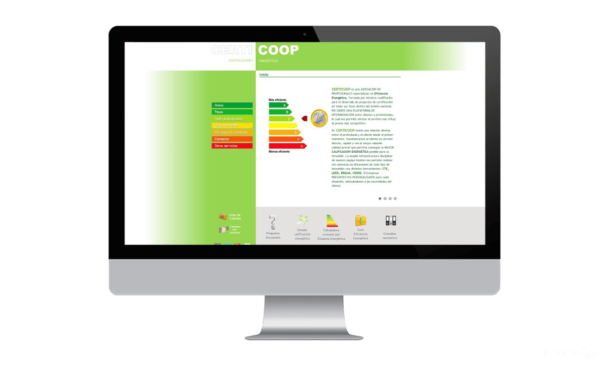 Diseño web para Certicoop Desarrollo web para Certicoop