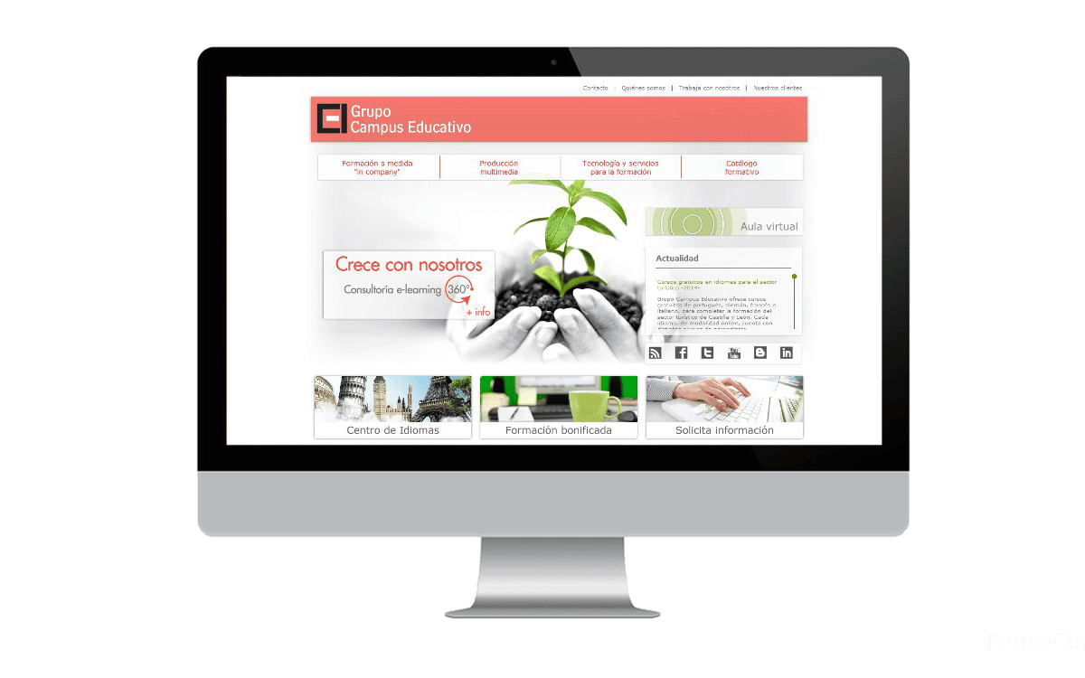 Desarrollo web para el Campus Educativo de cyl Diseño web para el Campus Educativo de cyl