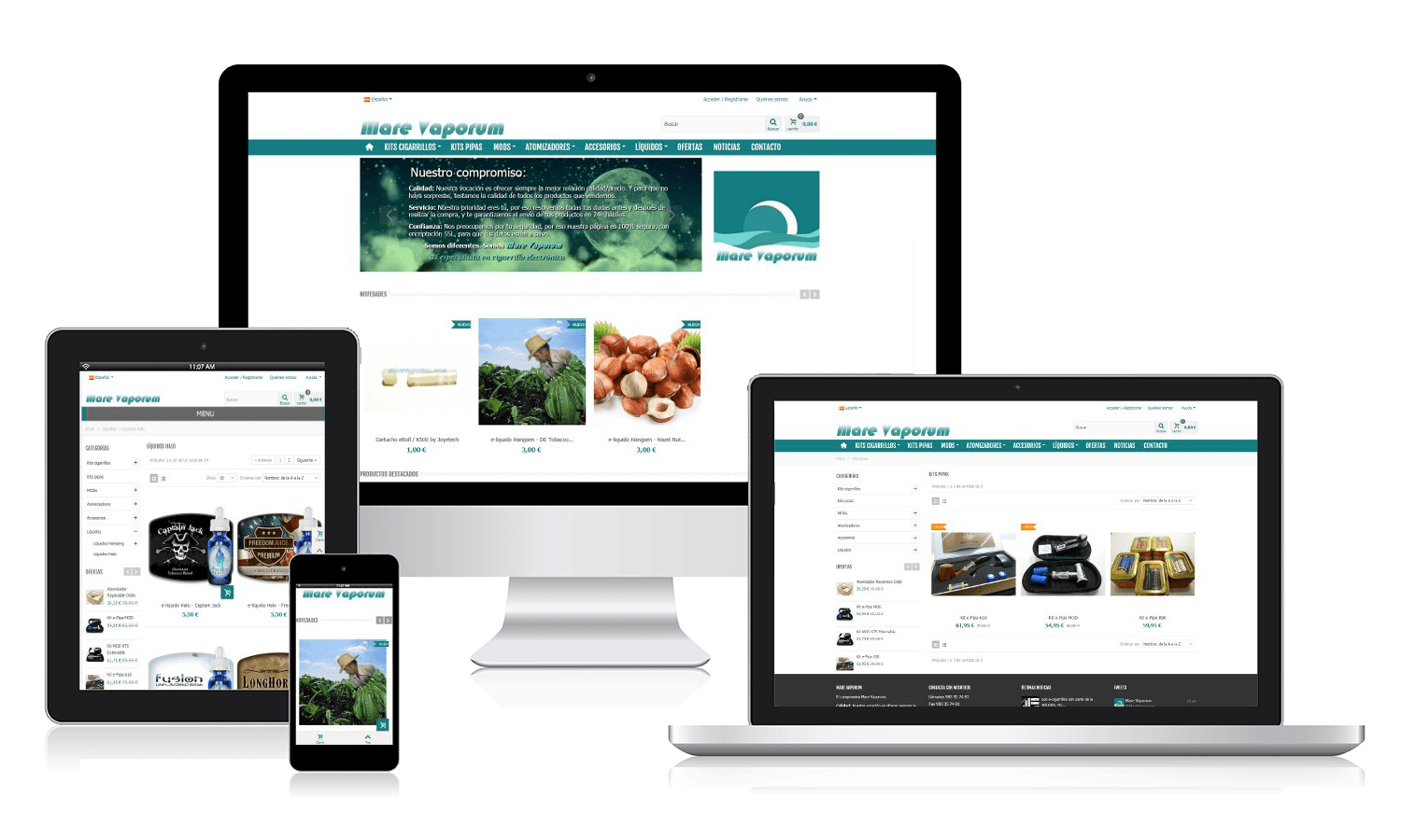Diseño web para Mareva Porum Desarrollo web para Mareva Porum