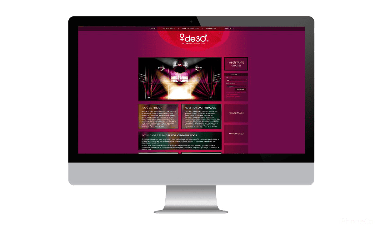 Desarrollo web para Másde30 Desarrollo web para Másde30