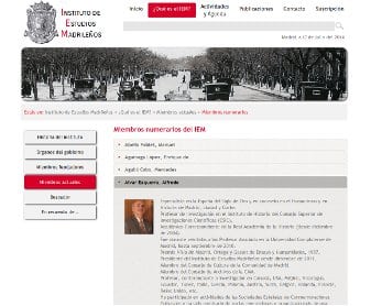 Desarrollo página web para el Instituto de Estudios Madrileños Diseño página web para el Instituto de Estudios Madrileños