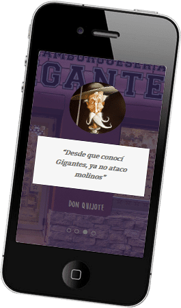 Diseño responsive para Hamburguesería Gigantes Diseño web responsive para Hamburguesería Gigantes