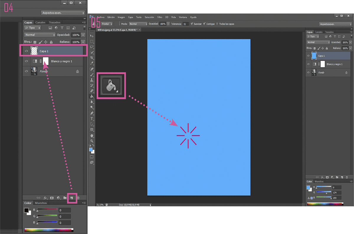 Añadir una máscara vectorial en Adobe Photoshop