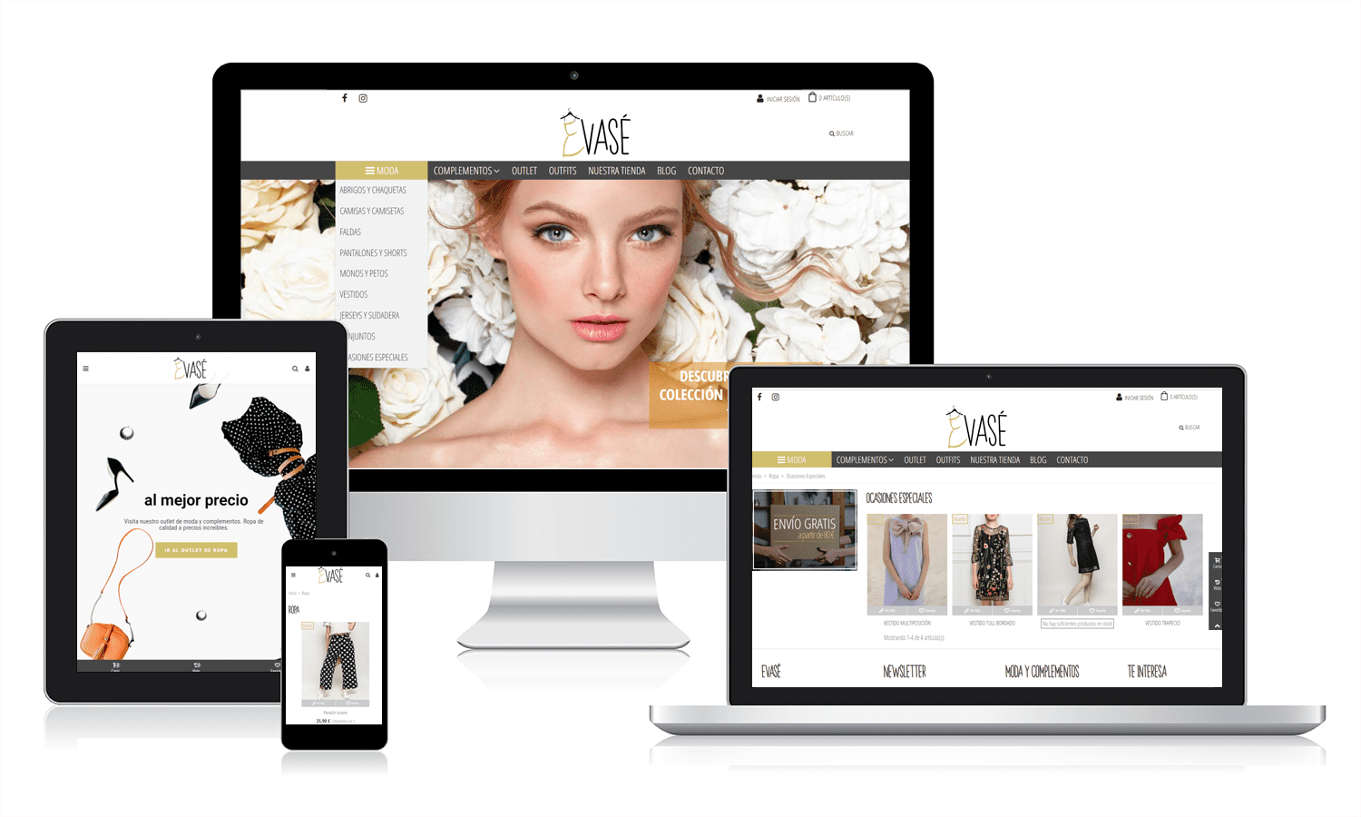 evase Desarrollo de tienda online con Prestashop
