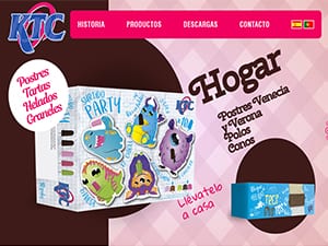 Diseño web para Helados KTC