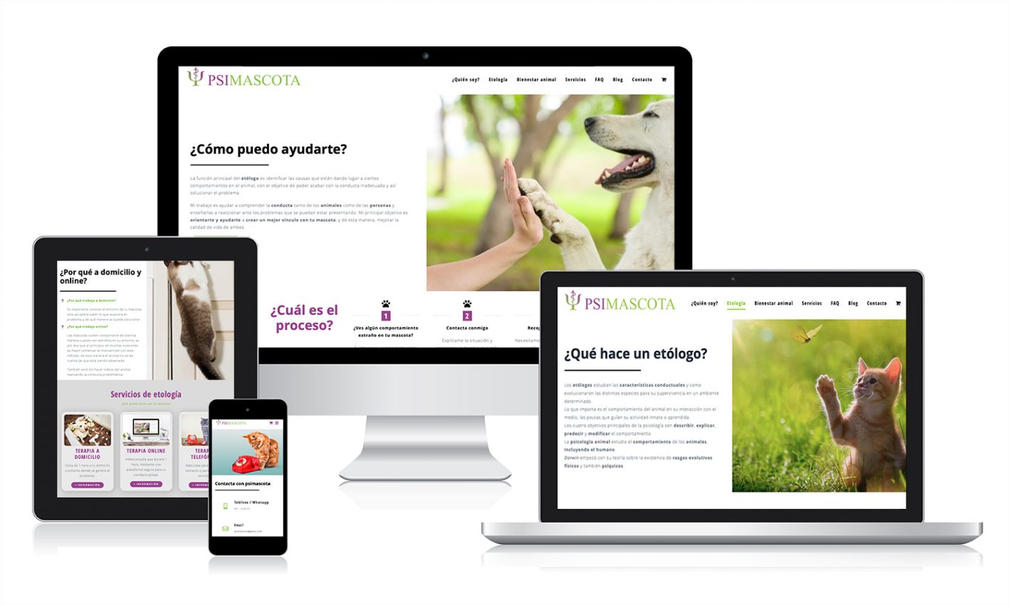 pagina-web-etologa Desarrollo web en WordPress para una etóloga