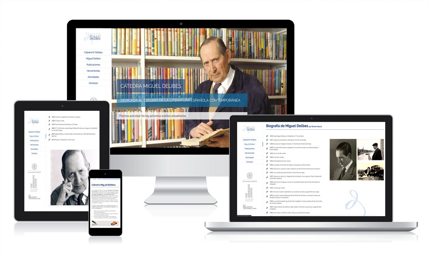 plantilla portfolio tic tac CATEDRAMDELIBES Desarrollo web para Asociaciones y Fundaciones