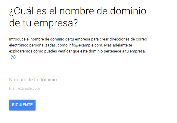 Gmail dominio personalizado