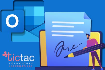 configurar firma electronica en outlook