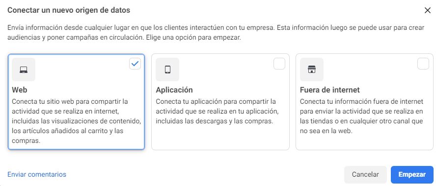 Instalar píxel de Facebook Tictac Soluciones Valladolid