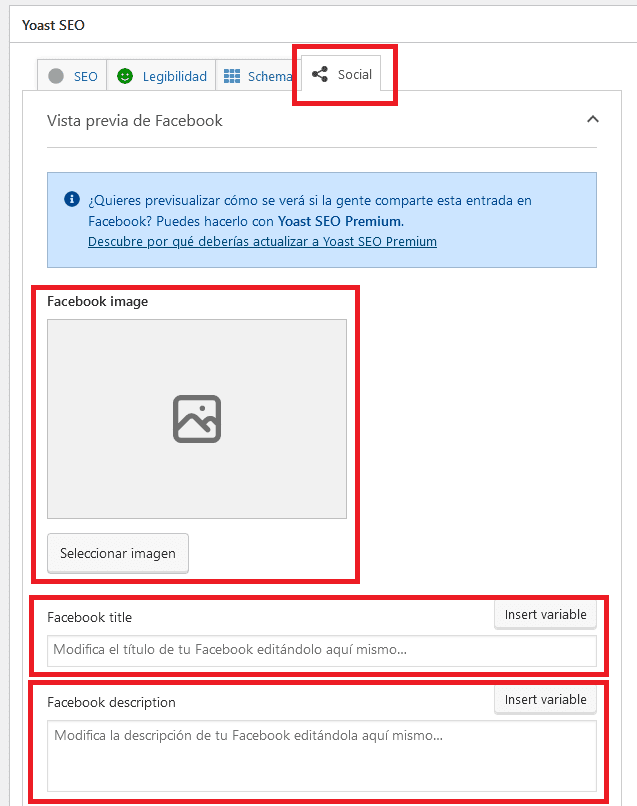 Configurar imagen que se muestra al compartir un post en facebook