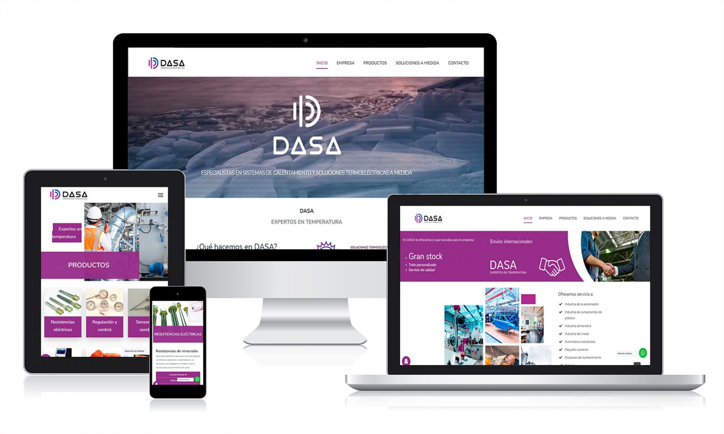 DASA Diseño web para Comercial Dasa en Valladolid