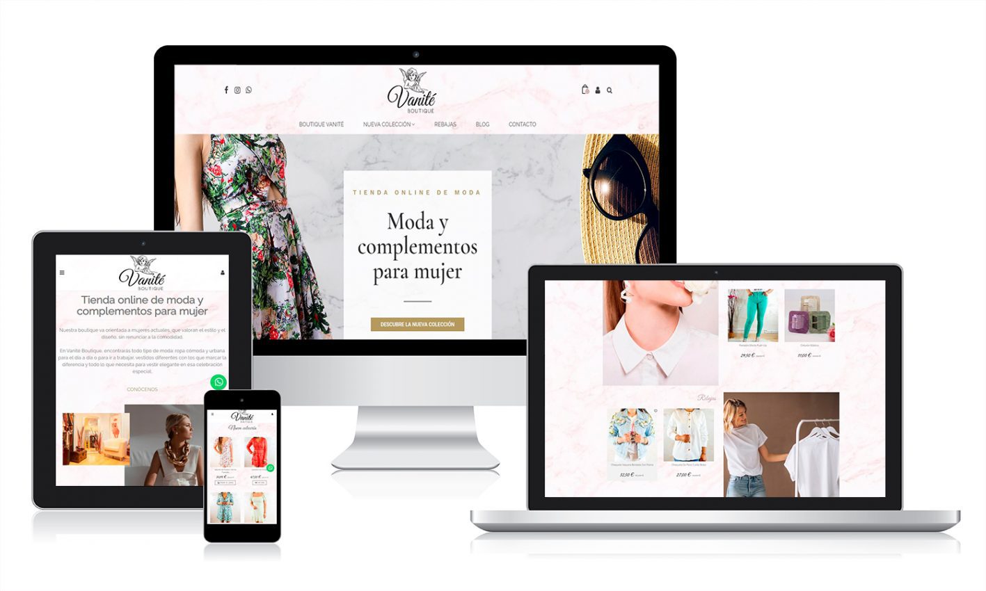 VANITÉ desarrollo de tienda online en Valladolid