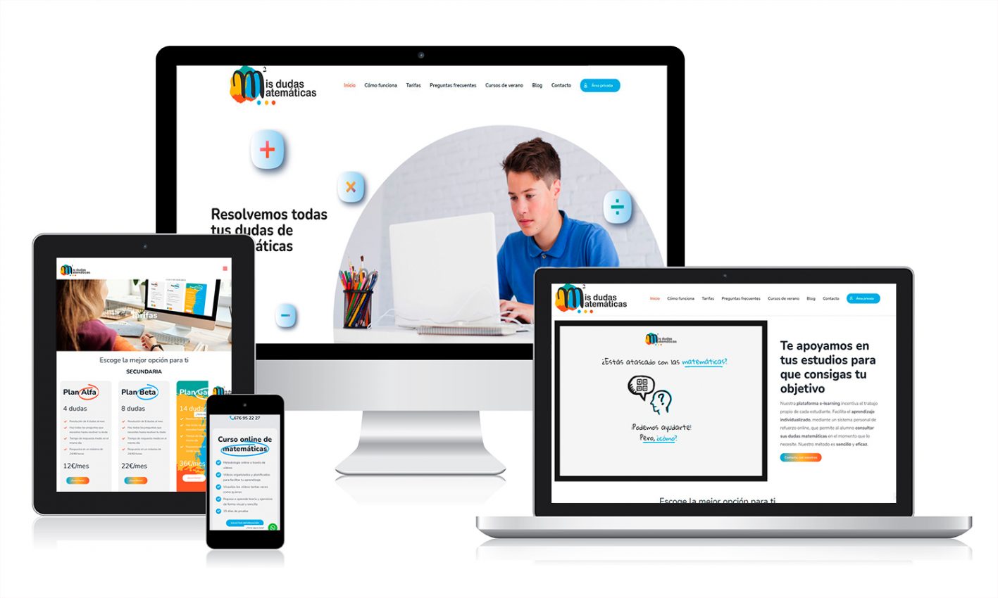 mis dudas matemáticas Diseño web y desarrollo de plataforma de resolución de dudas