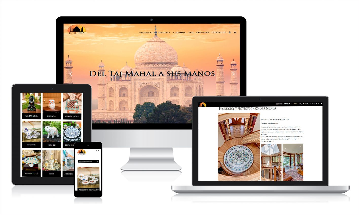 lujo india desarrollo de tienda online con woocommerce