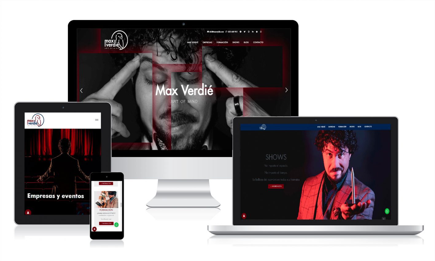 max verdie Desarrollo wen en WordPrees para un centro psicológico