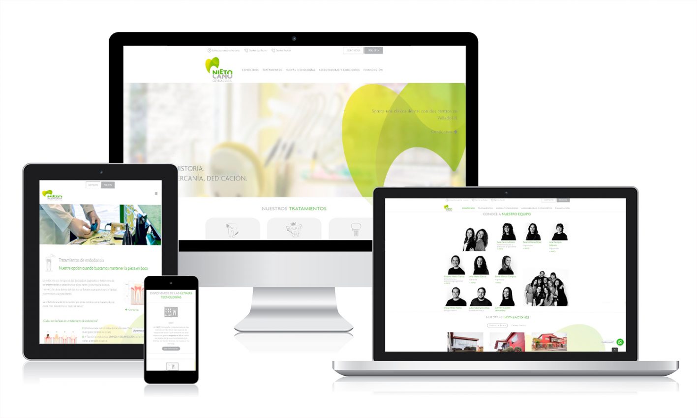 portfolio nieto cano 2 Diseño web para clínica dental en Valladolid