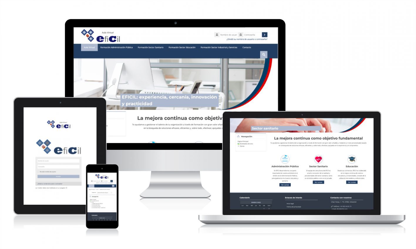 desarrollo campus virtual Desarrollo wen en WordPrees para un centro psicológico