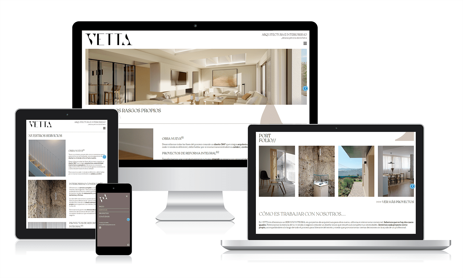 Portfolio Vetta Arquitectura 2 Diseño web en Valladolid para estudio de arquitectura