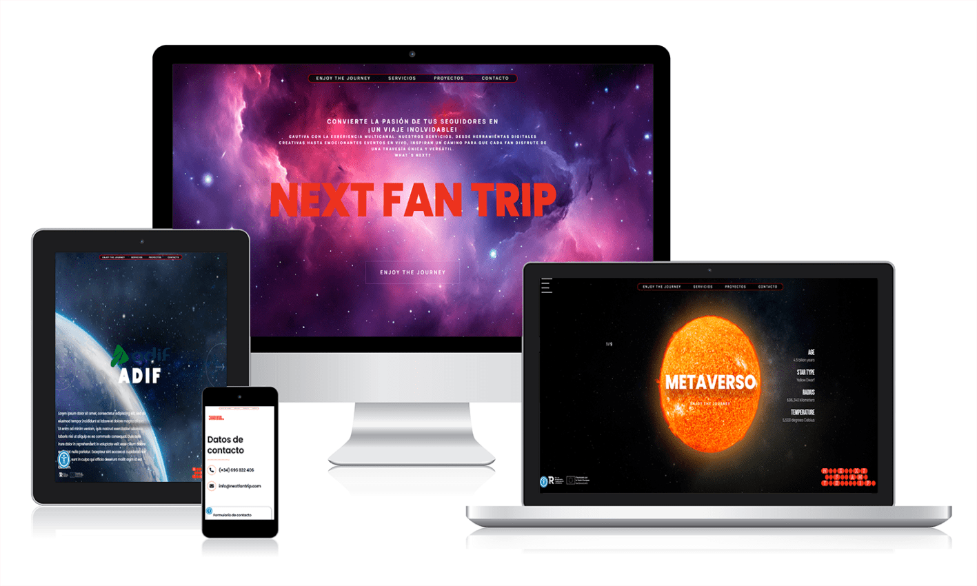 NextFanTrip Desarrollo web para una agencia de comunicación de nueva generación