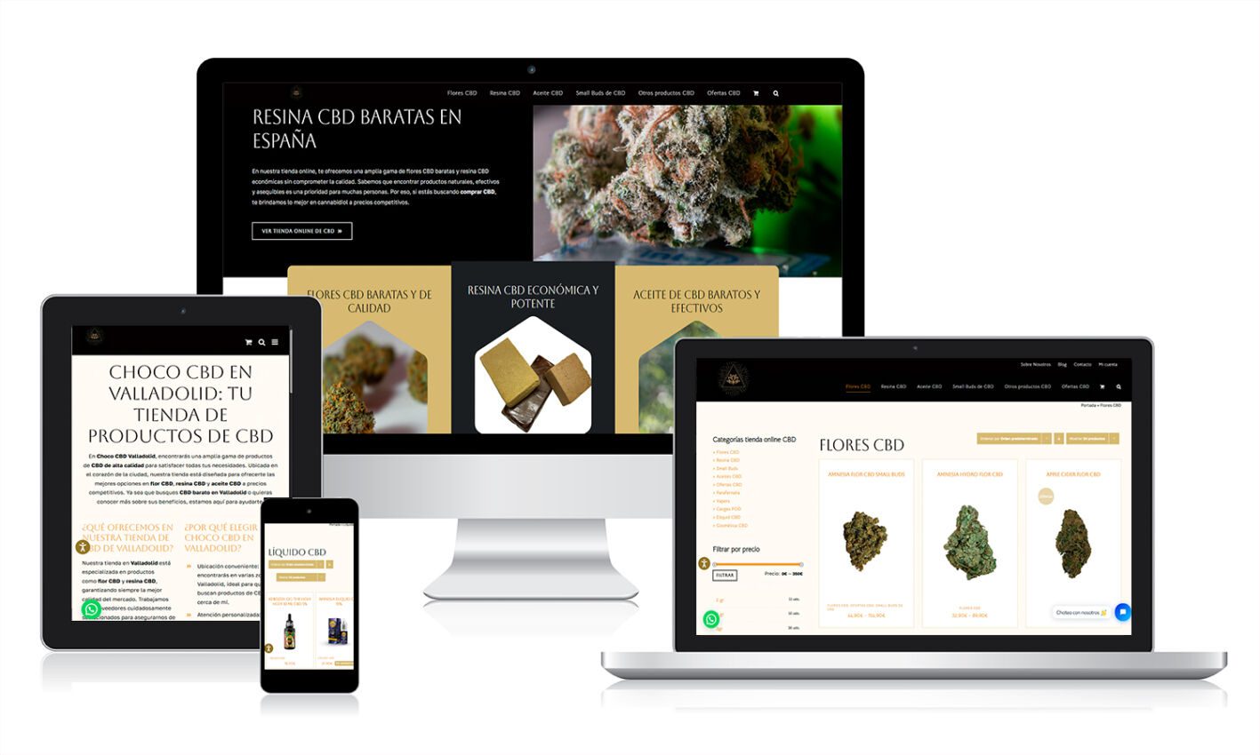 Portfolio cbd Diseño de la página web de Choco CBD