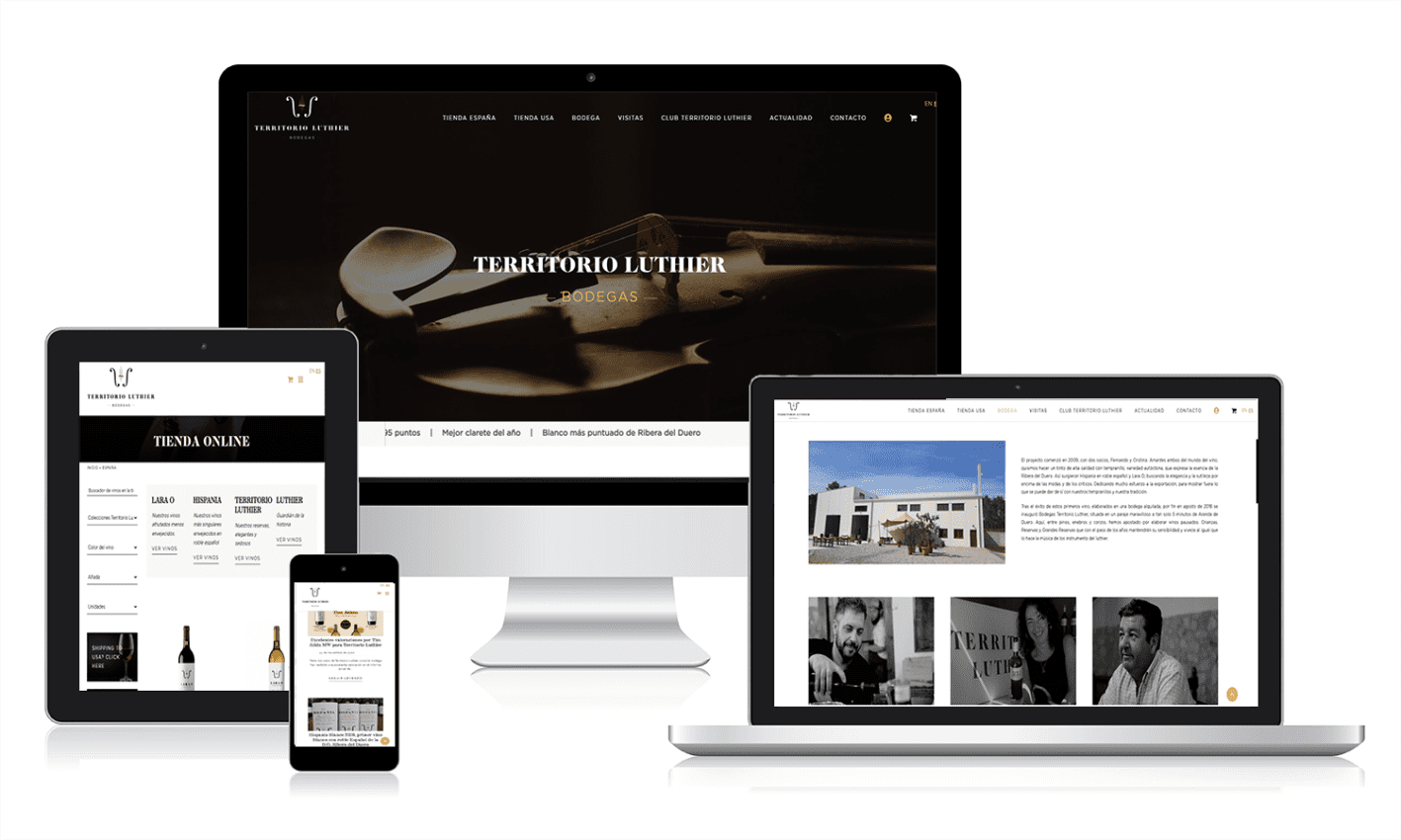 Portfolio CLINICA VILLA DEL PRADO Página web y comercio electrónico para una bodega