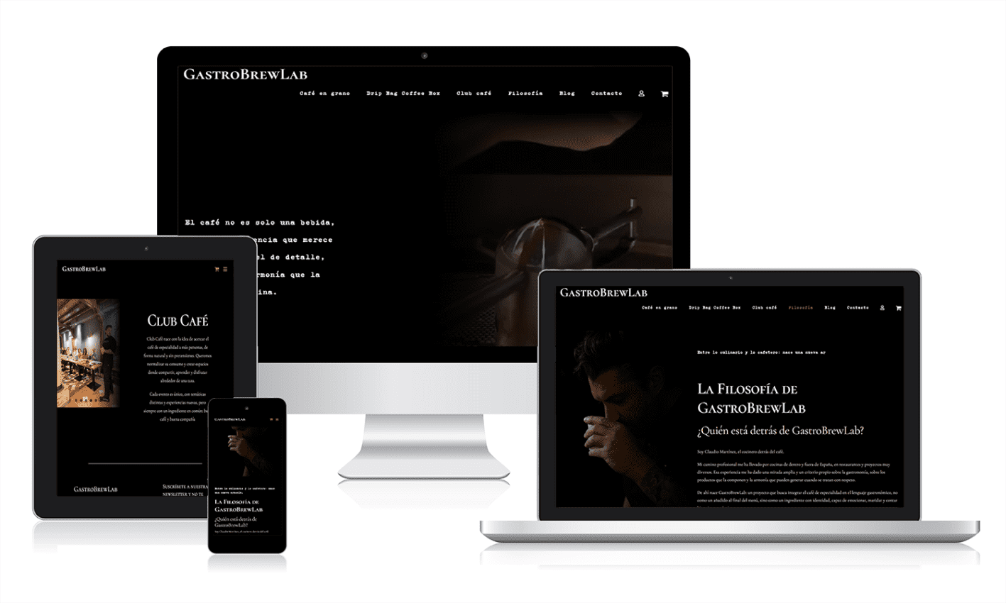 Portfolio CLINICA VILLA DEL PRADO Página web desarrollada en WordPrees y WooCommerce para la venta de café de especialidad