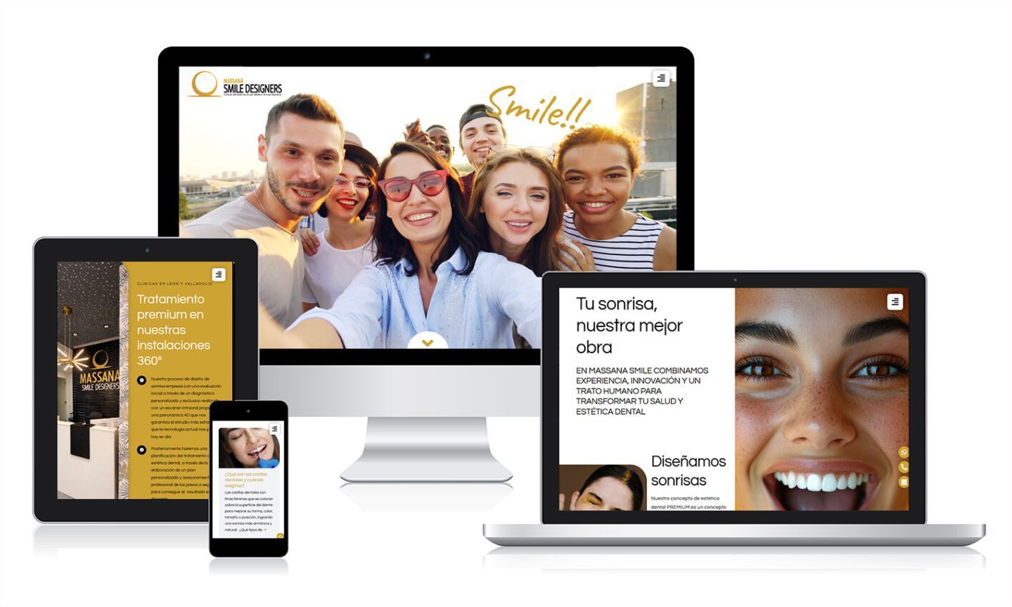MASSANA SMILE Desarrollo web para una clínica dental de Valladolid